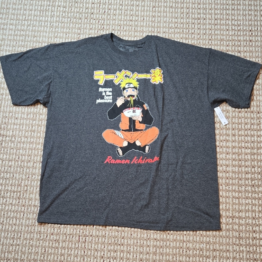Naruto Shippuden Collection Ramen Ichiraku Anime 3XL 54 / 56 Plus Size Shirt Top